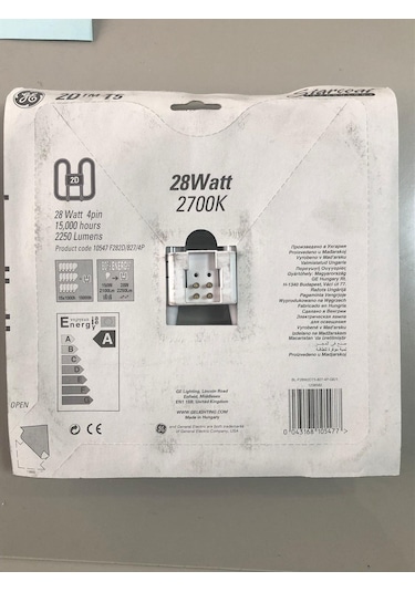 General Elc. F162d/827 Floresan 16w 2700k Sarı 1130 Lümen