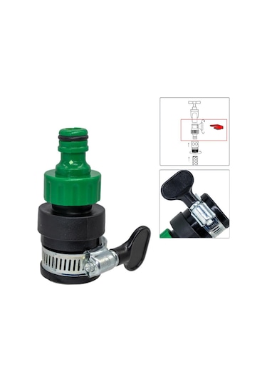 Eltu K19a Kelepçeli Musluk Adaptörü 1/2''
