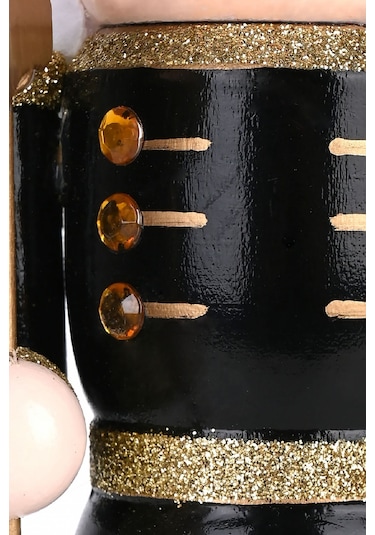 Karaca Home New Year Yılbaşı Nutcracker With Black Hat 25 Cm 153.09.01.1830