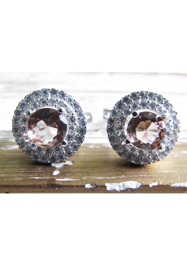 Lilahgümüştr Gümüş Yuvarlak Zultanit Kadın Kolye Küpe