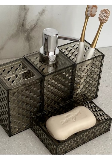 Masteriska Banyo Aksesuarları Seti 217760290 Kahverengi