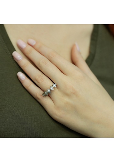 Lova 1,50 Karat Efektli Pırlanta Beştaş Yüzük - 1070102
