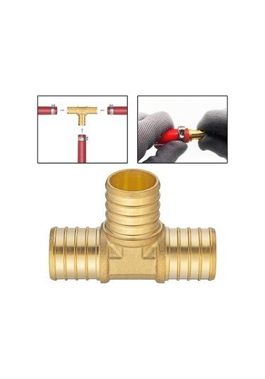 Trendooze Homyl Üç Akar Vanalar Sıkıştırma Tee Bağlantı 2,6x1,8x0,85-inç