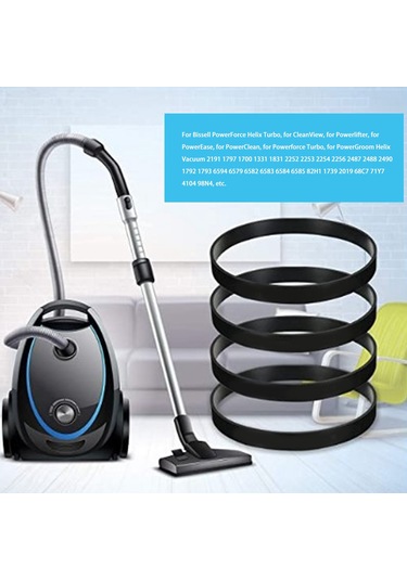 Yunboo Bissell Powerforce Helix İçin 2 Adet Kauçuk Vakum Belti, 3031120 Modeli, Kolay Kurulum, Sürekli Performans Sağlar