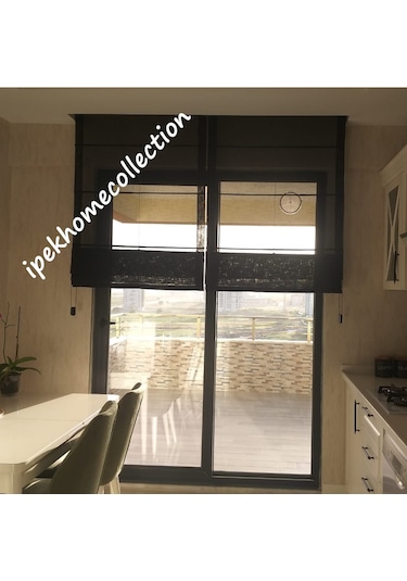 Katlamalı Keten Tül Stor Perde (444106741)