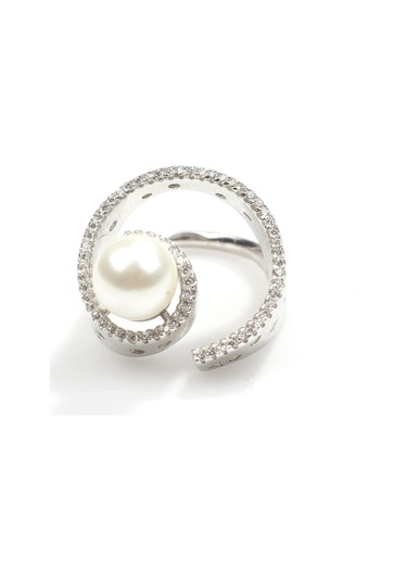 925 Ayar Gümüş 9 Tasarım Incili Yüzük (552867457)