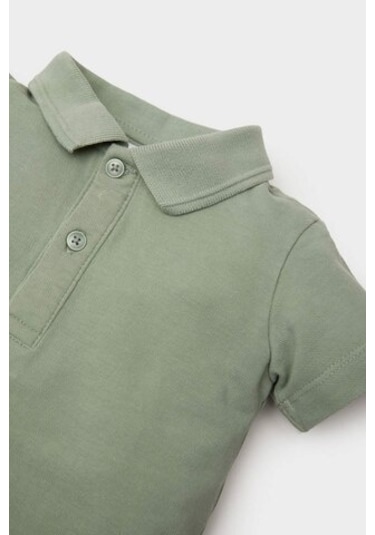 DeFacto Erkek Bebek Pike Kısa Kollu Polo Basic Düz Tişört B7007A525SMKH434 Haki DeFacto Erkek Bebek Pike Kısa Kollu Polo Basic Düz Tişört B7007A525SMKH434 Haki
