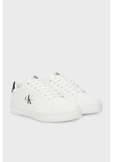 Calvin Klein Erkek Ayakkabı Ym0ym01369 01w Beyaz-siyah Beyaz-siyah