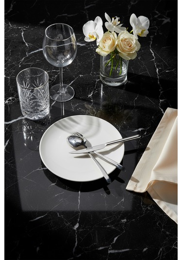 Bernardo Glare 36 Parça 6 Kişilik Çatal Kaşık Bıçak Takımı GÜmüş