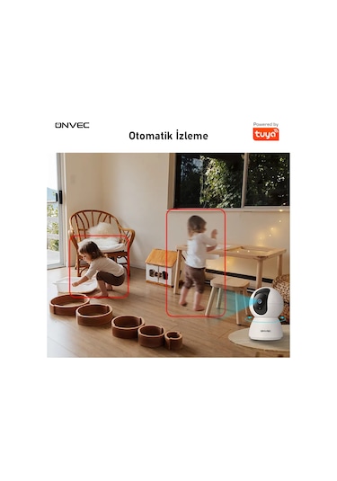 Onvec 2Gen Tuya Wifi Destekli 1080P Akıllı Kamera