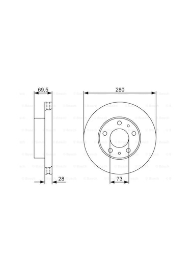 Peugeot Boxer 2.2Hdi 2011-2015 Bosch Ön Disk 2 Adet N11.3381
