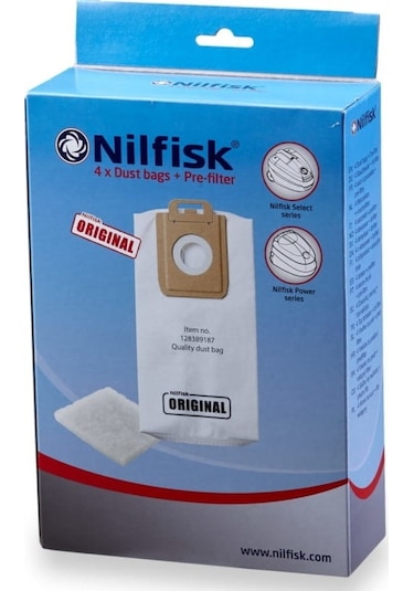 Nilfisk Select-Power Serisi Toz Torbası (4'Lü )