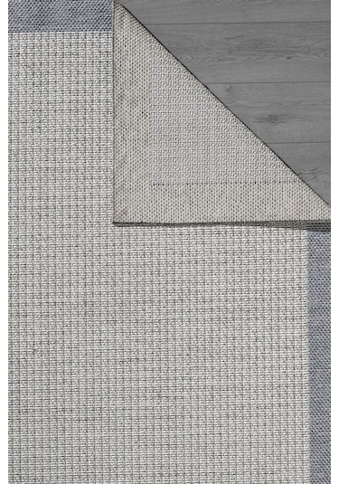 Konfor Sisalux 3092 Gri Jüt Tabanlı Modern Dokuma Kilim Sisal Hasır Halı Gri