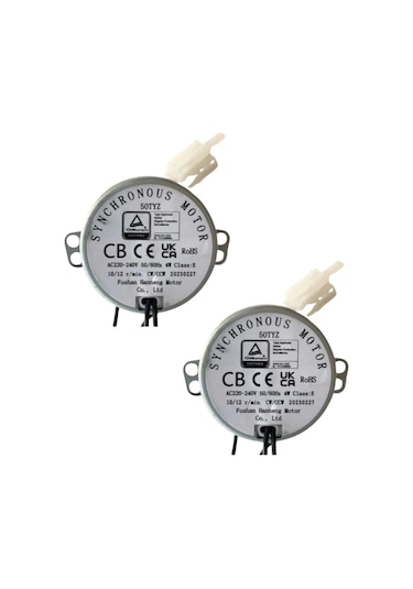 2 Adet 50 Tyz 10/12 Rpm Kuluçka Motoru Viyol Çevirme