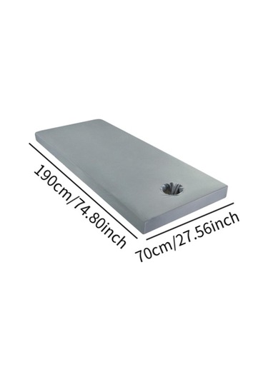 Ganzhoushop Yumuşak Tablo Suntek Su Sayfası Masaj Rahat Kaygan Gri-70x190cm Doku Yq