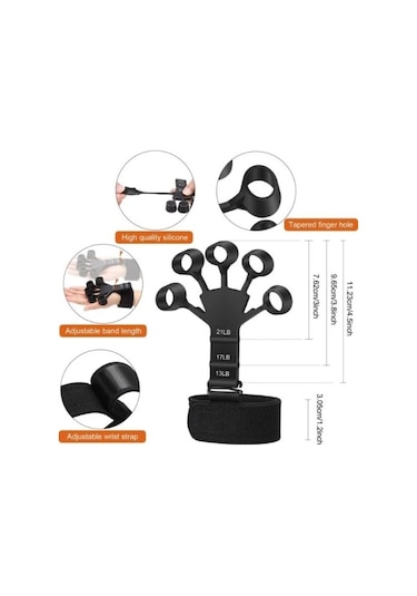 Parmak Güçlendirme Direnç Bandı Çok Renkli