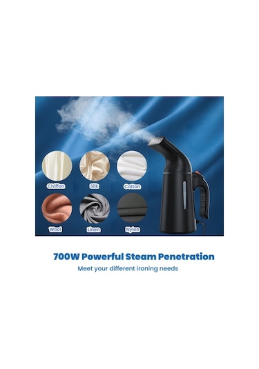 Createtech 120ml 700w Taşınabilir Buharlı Ütü Kırışıklık Giderici Otomatik Kapanan El Tipi Ev Ofis Seyahat