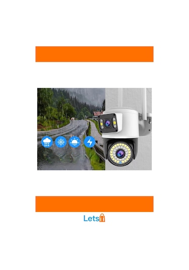 8mp Ultra Hd Çift Lensli Dış Mekan Wi Fi Kamera