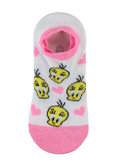 Tweety Kız Çocuk 2'li Babet Çorap 2-12 Yaş Pembe Pembe