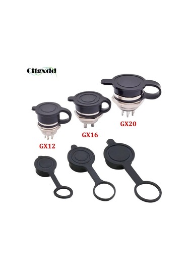 Agoodshop Gx12 Tarzı Cltgxdd Gx12 Gx16 Gx20 Havacılık Dairesel Priz Su Geçirmez Toz Kapağı Kaynak Ka