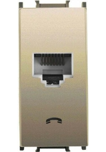 Panasonic Modüler Dore Nümeris Telefon Prizi Cat-3 Altlık+kapak 1m - Wvtt14024dr-tr