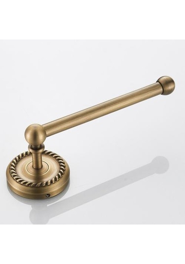 Kağıt Havlu Askısı Basit Şasi Yuvarlak Fırçalanmış Bronz Asılı Banyo Duvar Tuvalet Kağıdı Tutucu Rulo Kağıt Havlu Kağıt Kağıt Tutucular Altın 22 x 13.6 x 11.2 CM