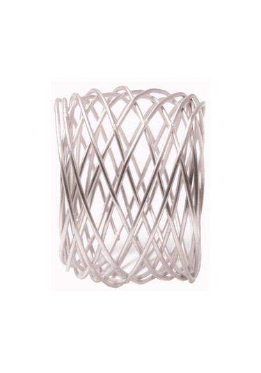 Suntek 6x El Sanatları Peçete Halkaları Parti Yemek Masası Gümüş