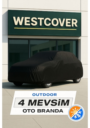 Toyota Auris Hybrid Uyumlu Araba Brandası Siyah Renk Oto Dış Branda