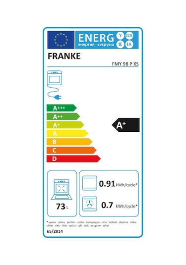 Franke Mythos FMY 98 P XS 73 LT Ankastre Fırın