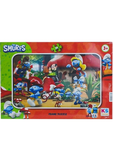 Smr 704 Smurf Şirinler Frame Puzzle 24 Parça -ks Puzzle