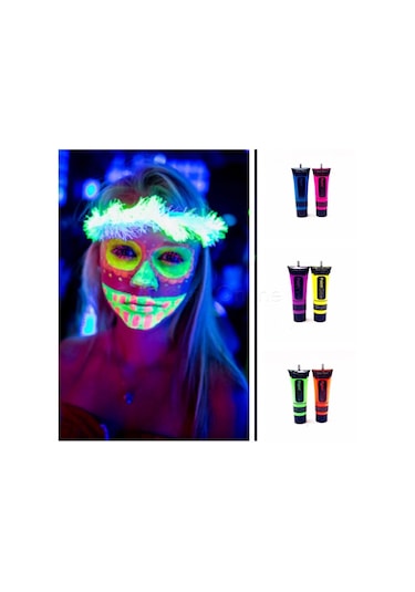 Neon Glow Fosforlu Krem Boya - 12 Adet