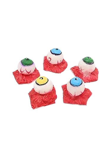 Singree Halloween Korku Dekorasyon Seti: 5'li Renkli Gözler - Gerçekçi Organlar İle Prank Ve Parti Atmosferi