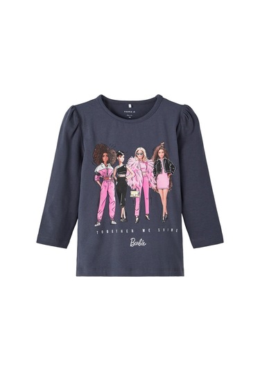 Name It Barbie Antrasit Kız Çocuk Sweatshirt 13221132 001