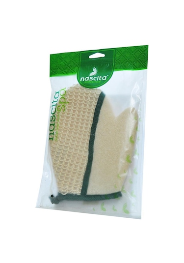 Nascita Sisal Eldiven Lif Kese 18x20Cm Doğal Lifli