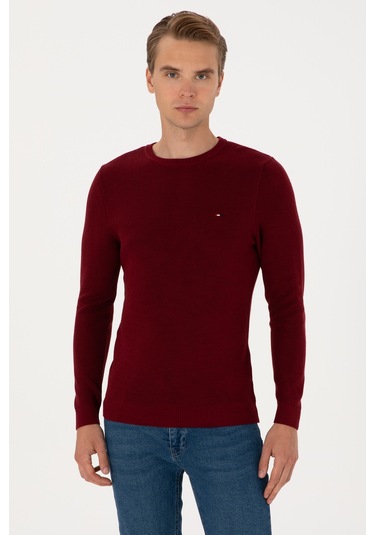 U.s. Polo Assn. Erkek Bordo Kazak /triko 50313667-vr014 Bordo