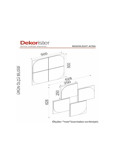 Dekorister Exclusive Moonlight Ayna