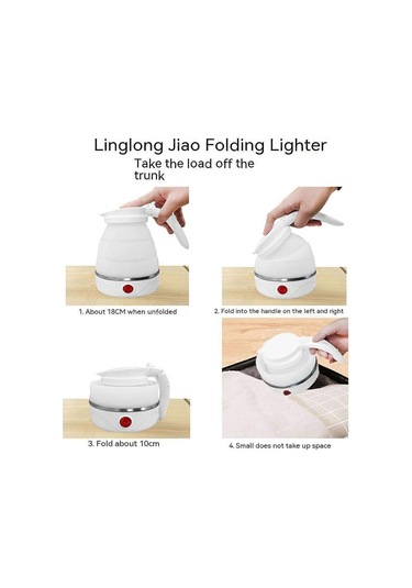 Katlanabilir Elektrikli Su Isıtıcısı, 0,6 L Elektrikli Su Isıtıcısı, Kamp Seyahatleri İçin 400 W Db Diğer