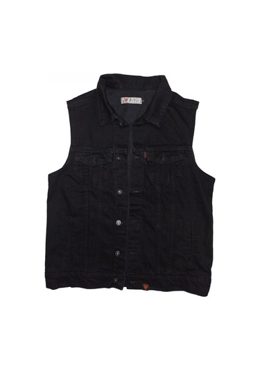 Led Zeppelin 1977 Siyah Kot Yelek Siyah