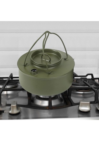 Suntek Kamp Su Isıtıcısı Çaydanlık Kamp Tencere Açık Su Yeşil