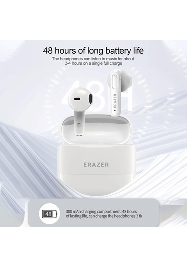 Leezsing Siyah Tws Bluetooth Kulaklık, Spor İçin Ergonomik, Gürültü Engelleme, 13mm Dinamik Bobin, Uzun Pil Ömrü, Bt 5.3