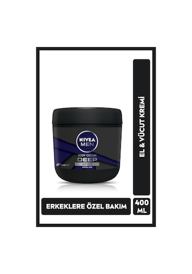 NIVEA Deep Impact Erkek El Ve Vücut Bakım Kremi 400 ML