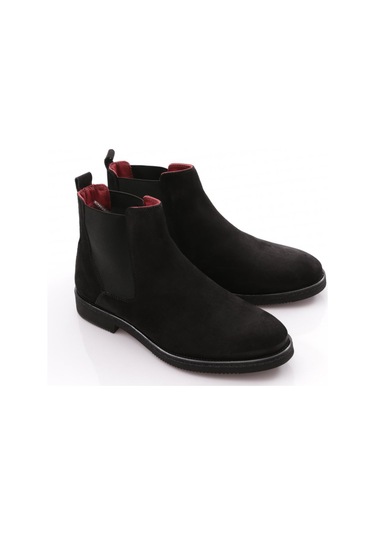 Dgn 19726 Erkek Yani Lastikli Bot Siyah Süet