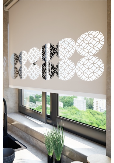 Neya Lazer Kesim Mat Stor Perde, Lazer Kesimli Klasik Serisi, C-101002 Ekru Renk