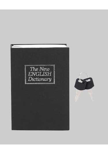Gizli Kitap Kasa Metal Gövdeli, Anahtarlı 01