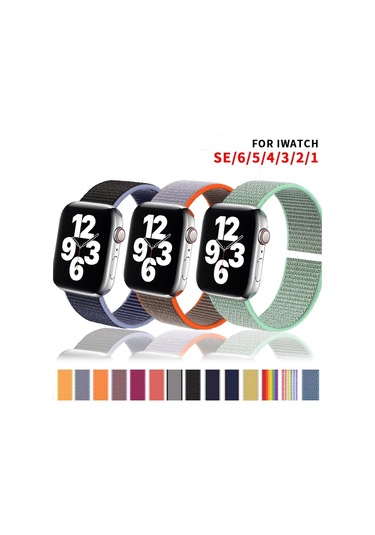 iOS Uyumlu Watch Kordon 2 3 4 5 6 Se 7 38 40 41 42 44 45 Mm Spor Hasır