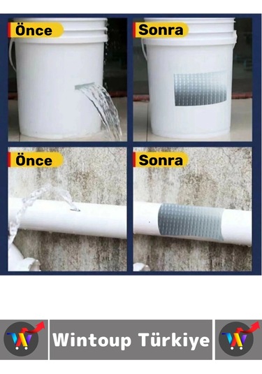 Ultra Güçlü Su Geçirmez Isıya Dayanıklı Alüminyum İzolasyon Tamirat 72 Mm X 2 Metre Çamur Bant 5 Adt