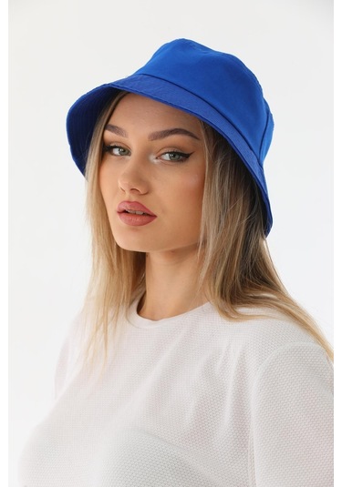 Kadın Balıkçı Saks Kova Bucket Şapka Saks