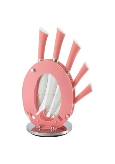 Cooker 6 Parça Lux Pembe Bıçak Seti CKR1373
