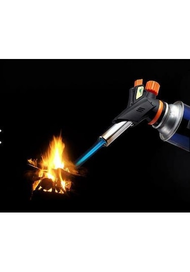 Depomega Ws-509c 1300 Derece Profesyonel Pürmüz Kafa Çakmak + Gaz 3 Adet Çok Renkli