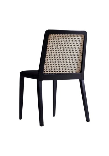Martha Hazeranlı Ahşap Sandalye Siyah - Siyah